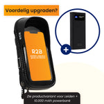 telefoonhouder fiets met powerbank, de houder wordt aangeboden in een combideal met de powerbank