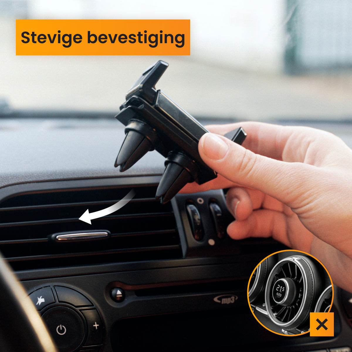 R2B Car Phone Holder - Air Vent - 360° Rotation