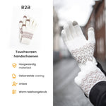 Touchscreen handschoenen heren winter- handschoenen dames winter - Model "Brugge" - Wit - R2B - R2B Store