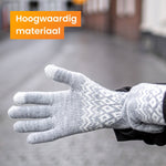 Touchscreen handschoenen heren winter- handschoenen dames winter - Model "Brugge" - Grijs - R2B - R2B Store