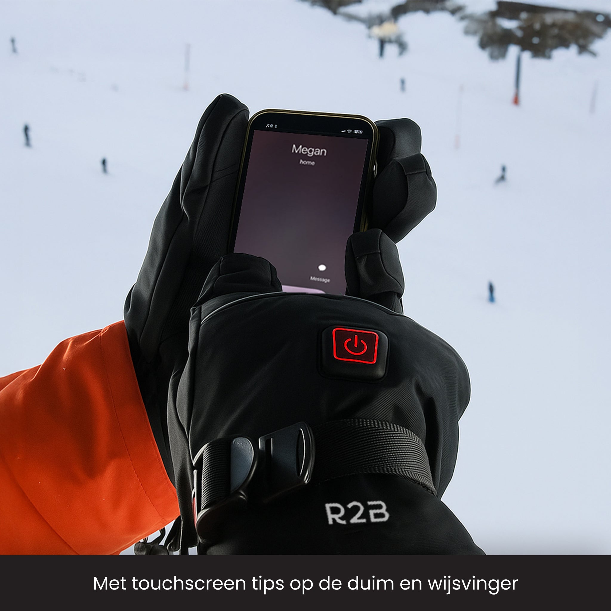 Touchscreen handschoenen met verwarming