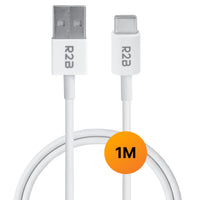 USB naar USB C kabel 1 meter wit R2B opladen en dataoverdracht