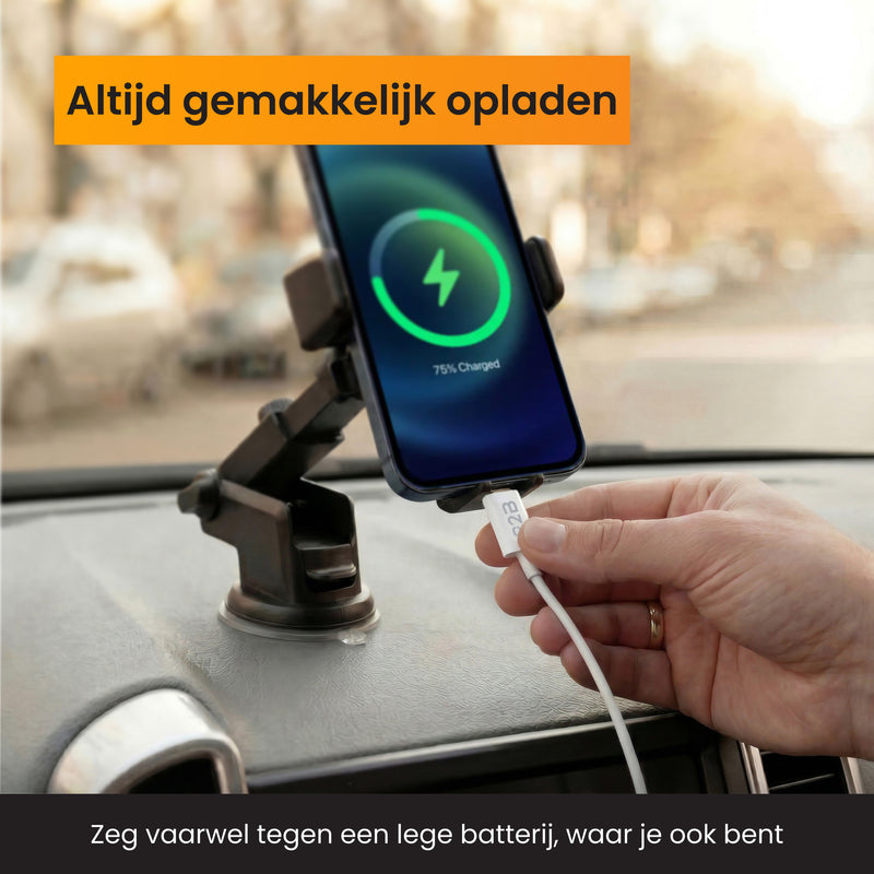 usb a naar usb c kabel 1 meter opladen auto smartphone handig gebruik