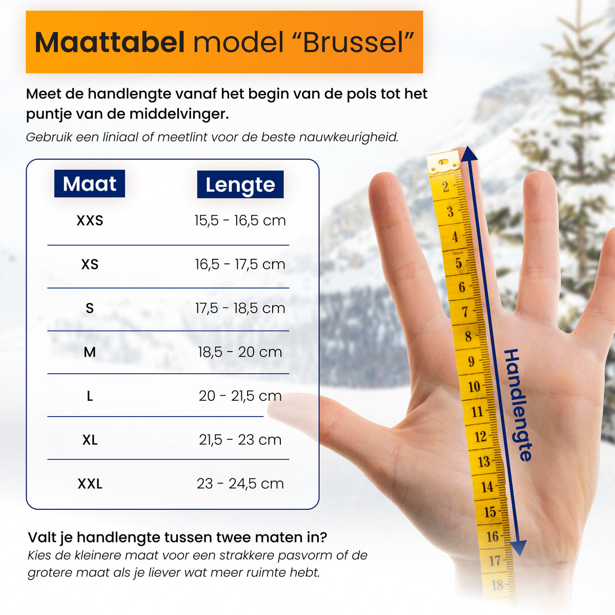 R2B Handschoenen Winter - Water- en winddicht - Touchscreen