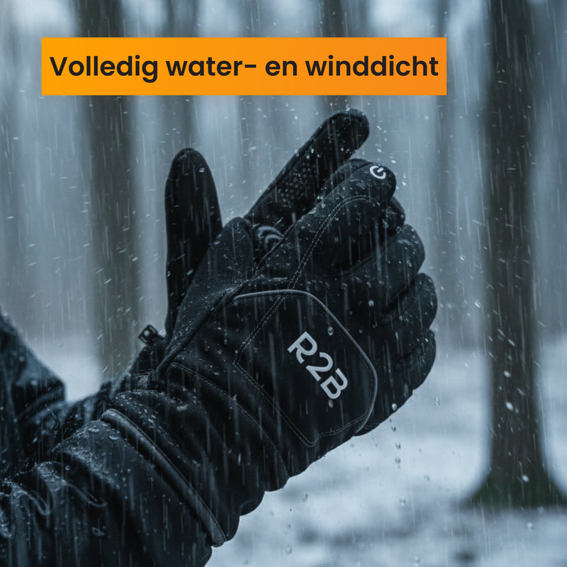 Waterdichte handschoenen die bescherming bieden tegen regen en kou