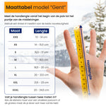 R2B Waterproof touchscreen gloves winter men/women - Model Gent - See Size Chart
