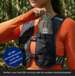 waterfles hardlopen die past in een hardloopvest