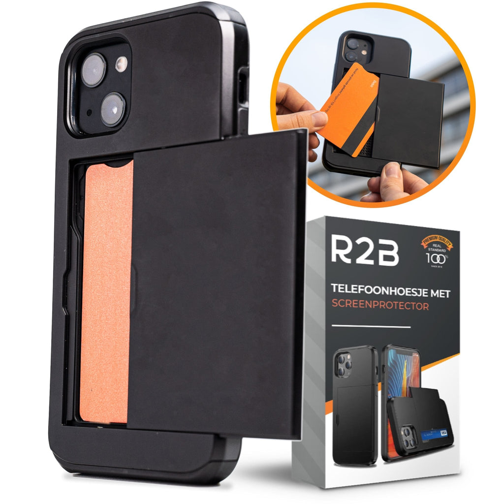 R2B Hoesje met pasjeshouder voor iPhone 13 - Model Utrecht - R2B Store