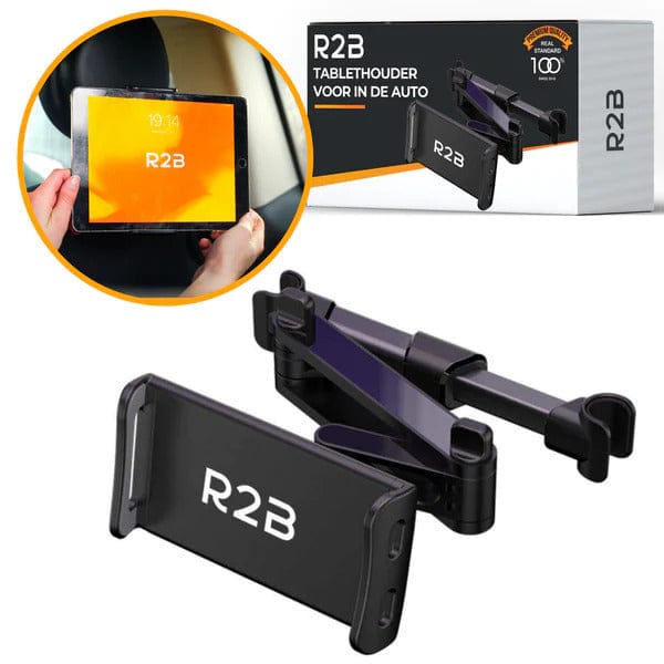 R2B Tablet houder auto hoofdsteun met verstelbare arm - Model Nijmegen - R2B Store